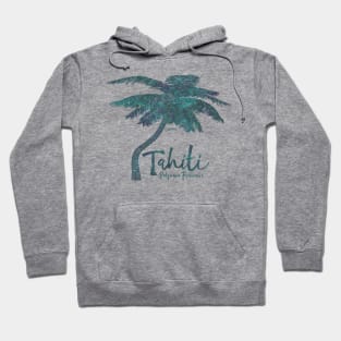 Tahiti, French Polynesia, Palm Tree Hoodie